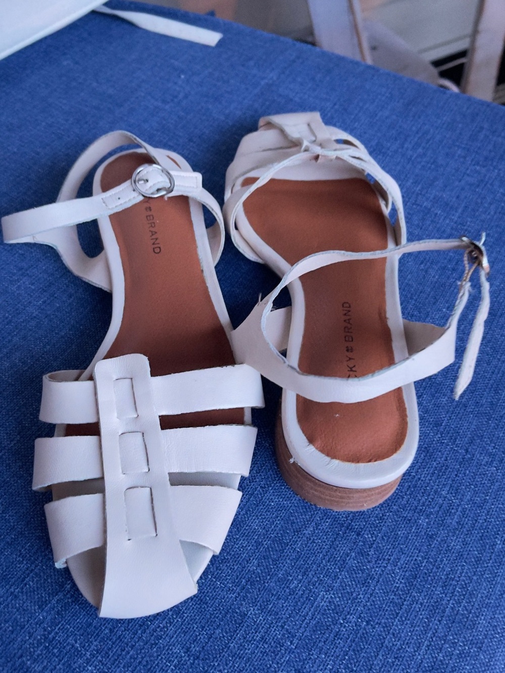 Lucky Brand White Strappy Women's Sandals
